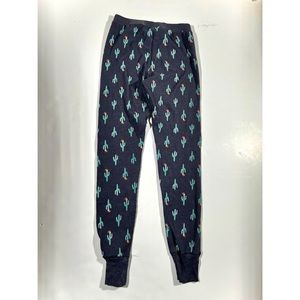 Old Navy Sleepwear Jogger Pants Women’s Small Cactus with Santa hats